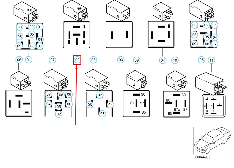 NEW BMW 3 E36 STARTER INTERLOCK RELAY 61358364174 8364174 ORIGINAL