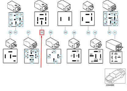 NEW BMW 3 E36 STARTER INTERLOCK RELAY 61358364174 8364174 ORIGINAL