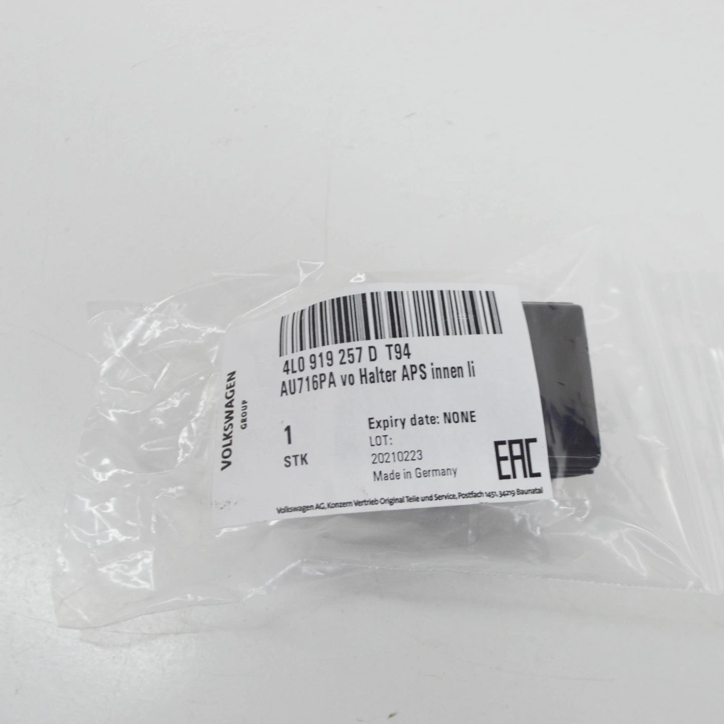 NEW AUDI Q7 4L FRONT BUMPER LEFT INNER PARK SENSOR SUPPORT 4L0919257DT94