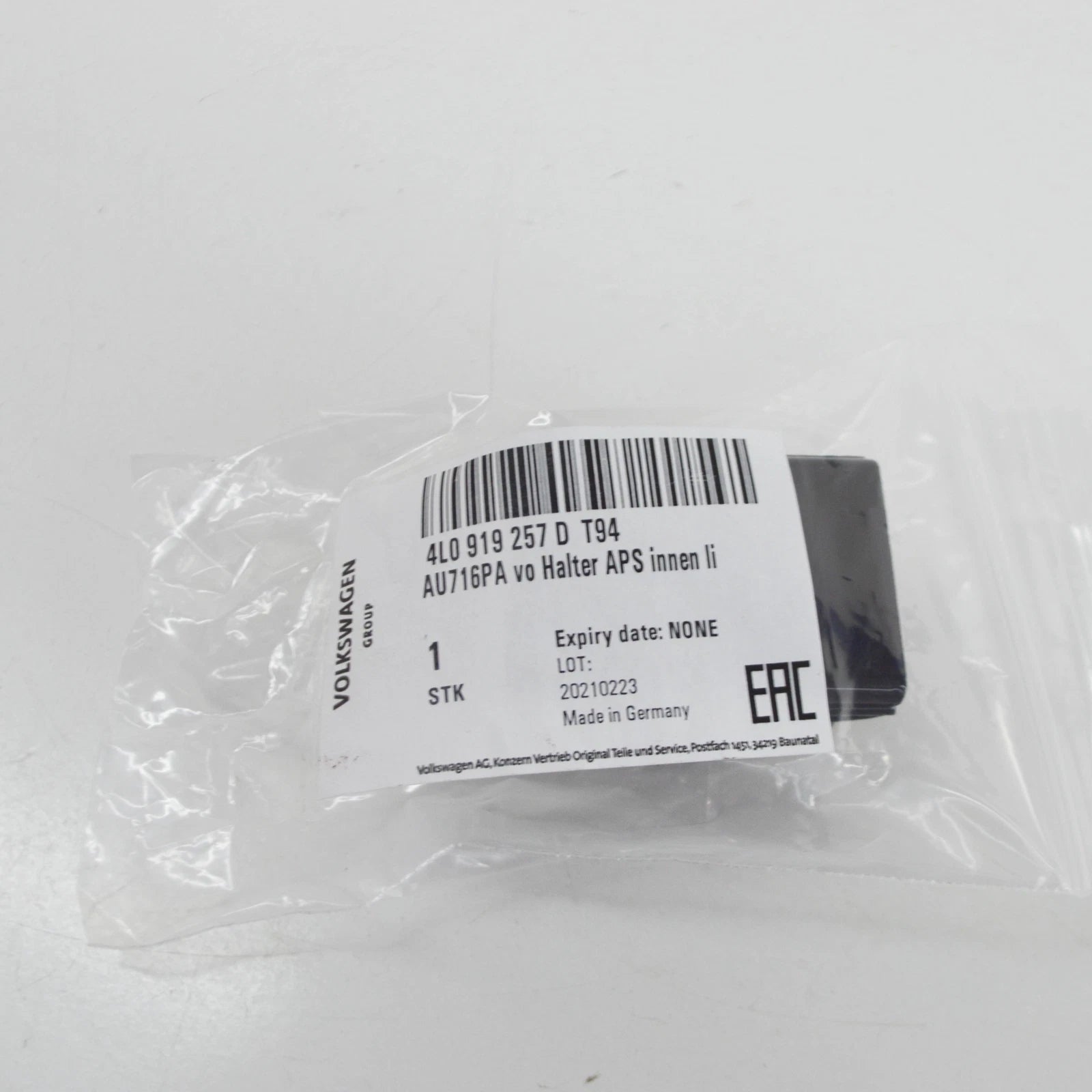 NEW AUDI Q7 4L FRONT BUMPER LEFT INNER PARK SENSOR SUPPORT 4L0919257DT94