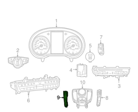 NEW MB GLC COUPE C253 LEFT LOWER CONTROL PANEL LEFT A2539055000 ORIGINAL