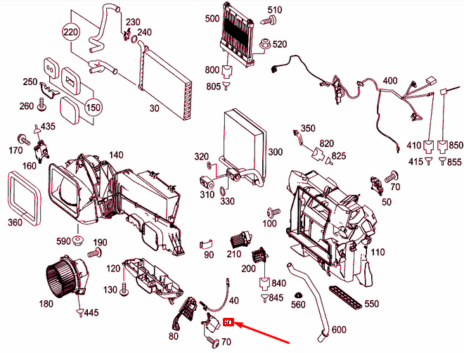 NEW MB SPRINTER 906 TEMPERATURE CONTROL STEPPER MOTOR A0008205908 ORIGINAL