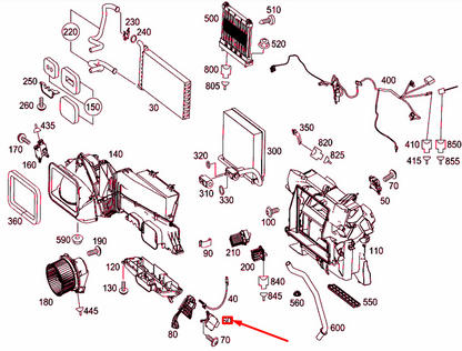 NEW MB SPRINTER 906 TEMPERATURE CONTROL STEPPER MOTOR A0008205908 ORIGINAL