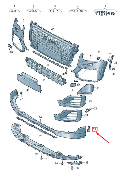 NEW AUDI Q2 GA FRONT LEFT WHEEL HOUSING LINER TRIM 81A807823