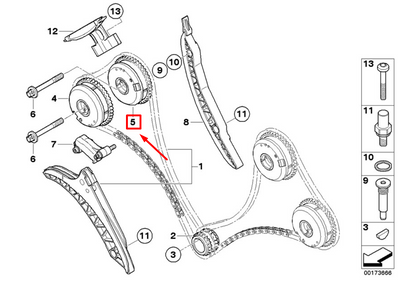 new bmw x5 e70 engine timing camshaft sprocket 7598002 11367598002 original