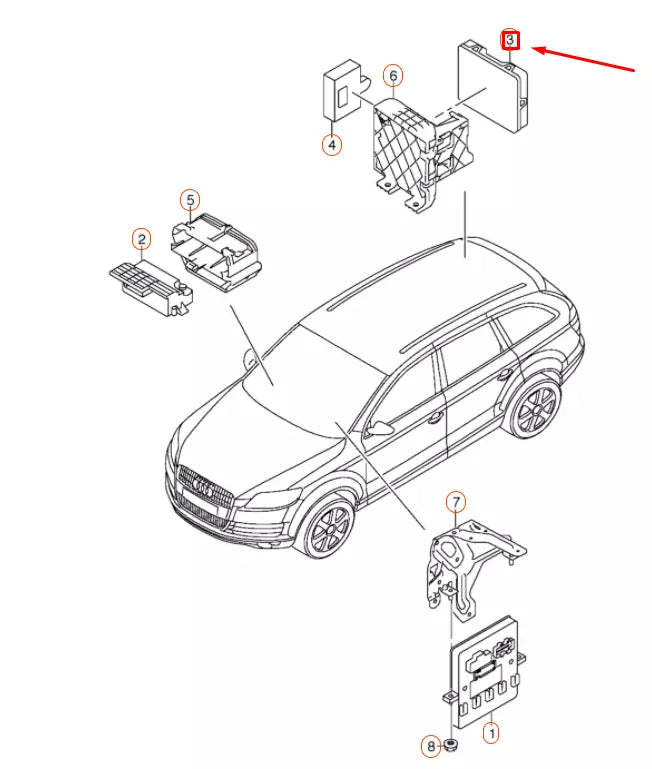 NEW AUDI Q7 4L CONVENIENCE SYSTEM CENTRAL CONTROL UNIT 4L0910289K ORIGINAL