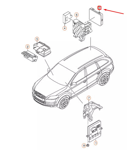 NEW AUDI Q7 4L CONVENIENCE SYSTEM CENTRAL CONTROL UNIT 4L0910289K ORIGINAL
