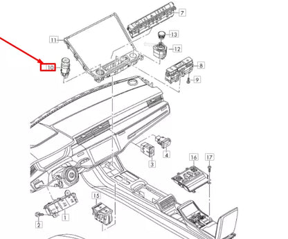 NEW AUDI Q3 F3 IGNITION BUTTON START/STOP 83A905217A ORIGINAL