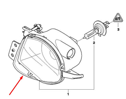 NEW BMW 3 E90 FRONT RIGHT FOG LIGHT 63176948374 6948374 ORIGINAL