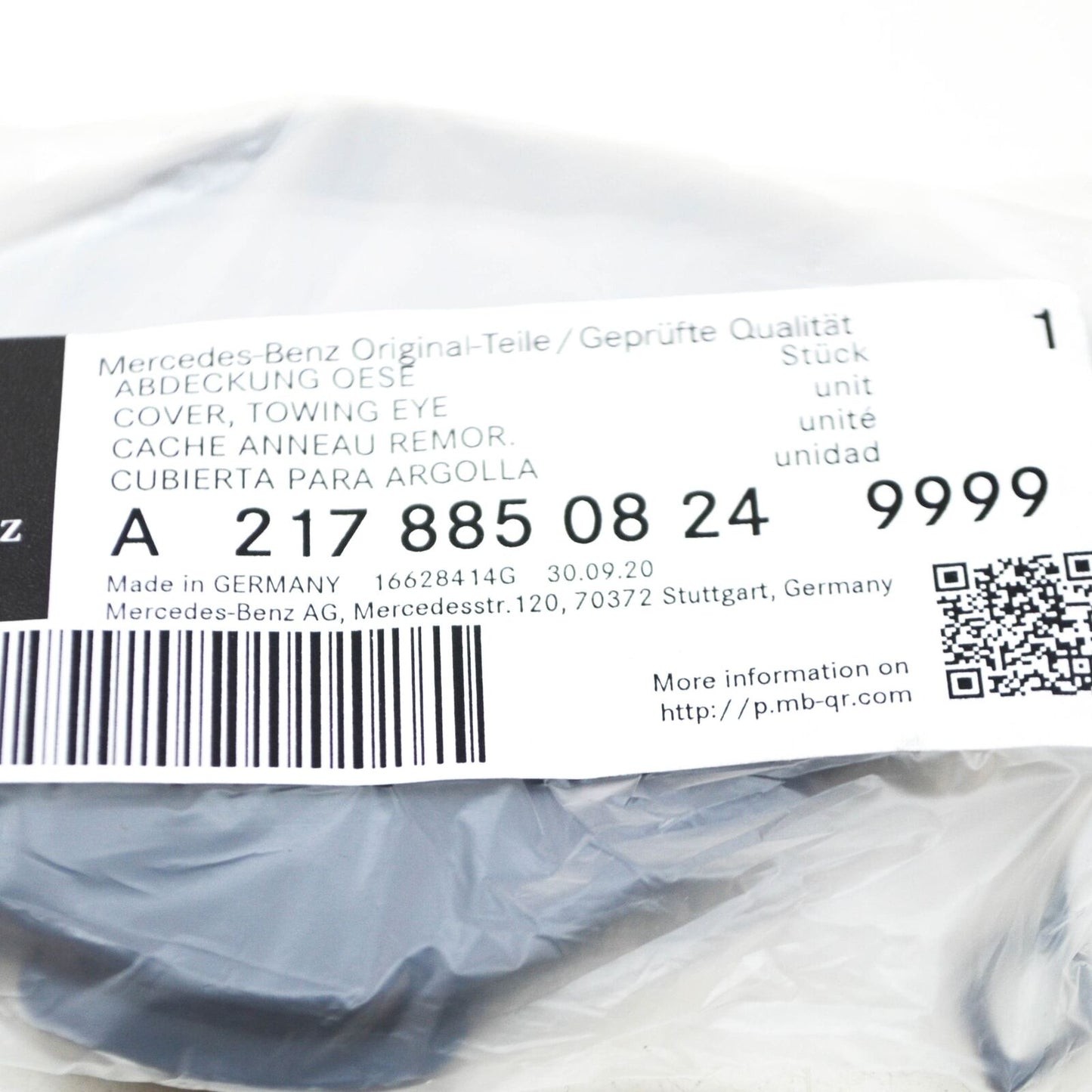 NEW MERCEDES-BENZ S C217 FRONT BUMPER TOWING EYE COVER A21788508249999 ORIGINAL