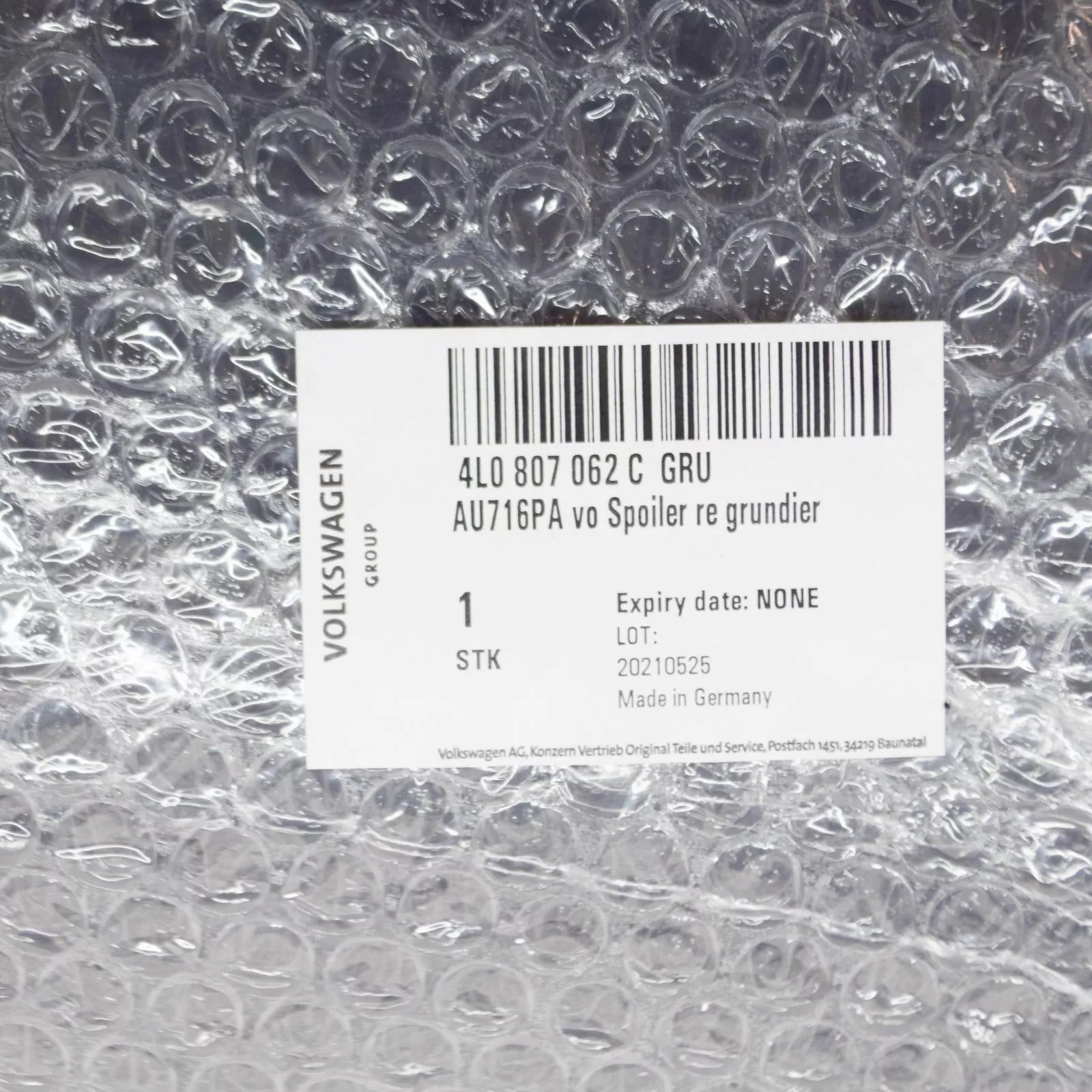 NEW AUDI Q7 4L FRONT BUMPER RIGHT FOG GRILLE 4L0807062CGRU