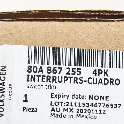 NEW AUDI Q5 80A REAR LUGGAGE COMPARTMENT SWITCH BEZEL TRIM 80A8672554PK ORIGINAL