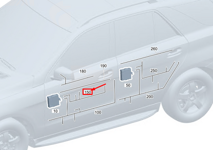 new mercedes-benz eqc front door wiring harness a2055400766 original