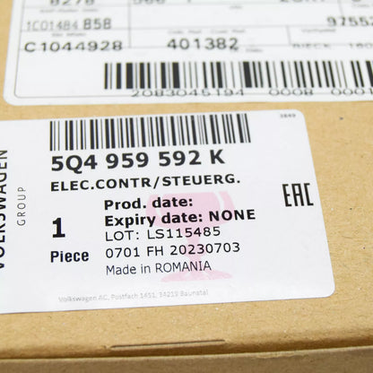 NEW VW TOURAN 5T FRONT RIGHT DOOR CONTROL UNIT 5Q0959592K ORIGINAL