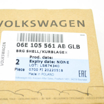 NEW AUDI A5 SPORTBACK 8T UPPER ENGINE CRANKSHAFT BEARING 06E105561ABGLB ORIGINAL