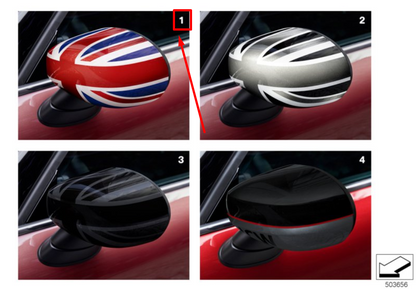 new mini f60 front left door mirror cover lhd 2465785 51162465785 original