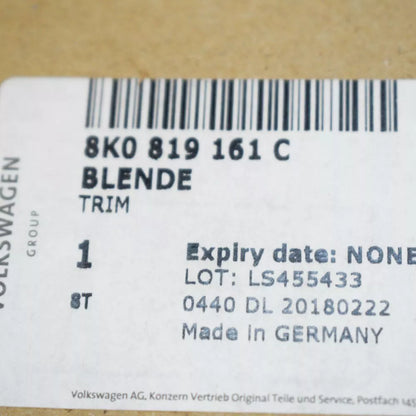 NEW AUDI A4 B8 REAR VENT 8K0819161C ORIGINAL