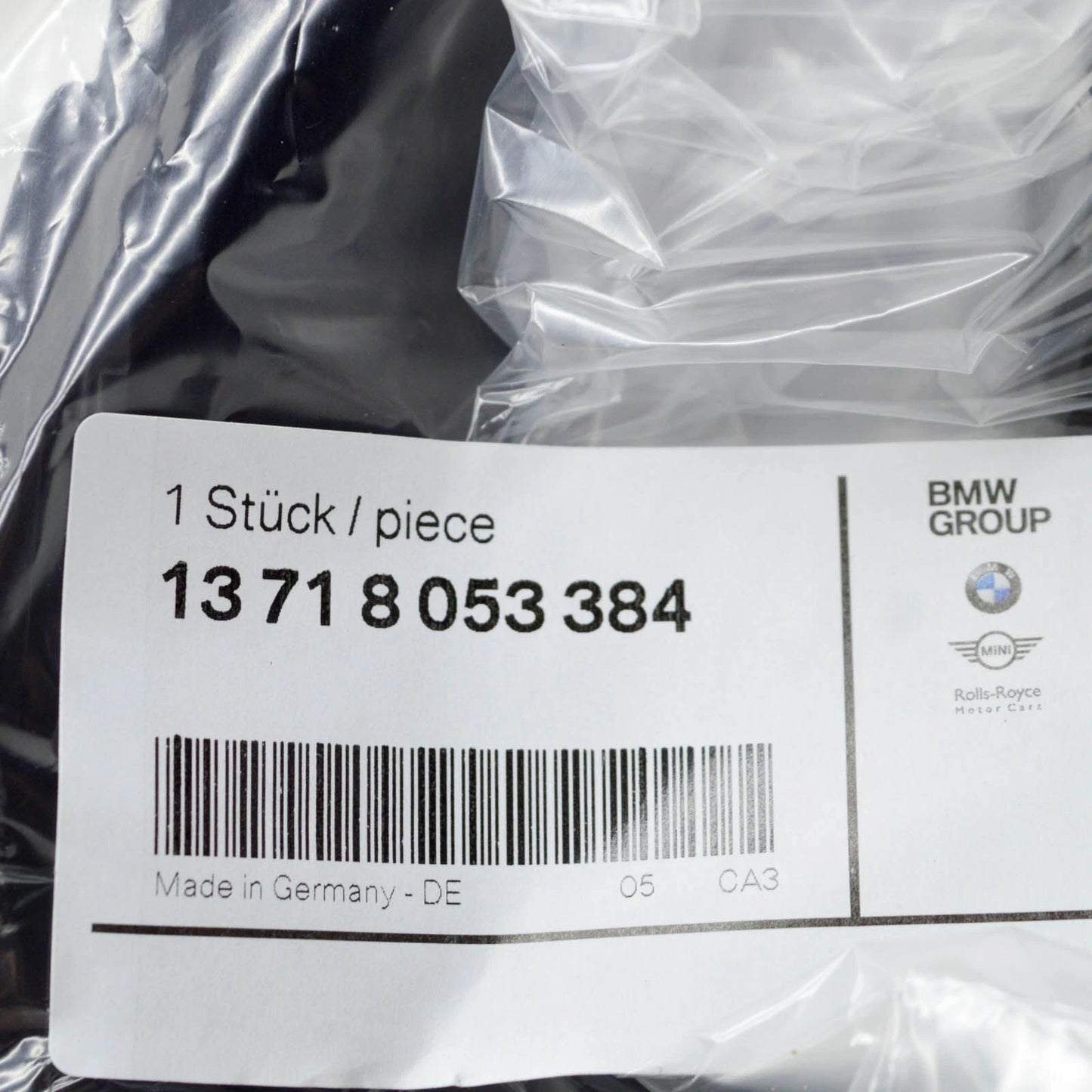 NEW BMW M5 F90 INTAKE AIR DUCT TUBE 13718053384 ORIGINAL