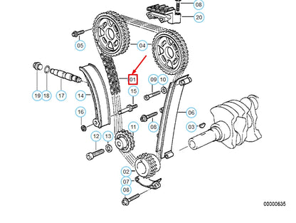 NEW BMW 3 E36 TIMING CHAIN 11311739480 1739480 ORIGINAL