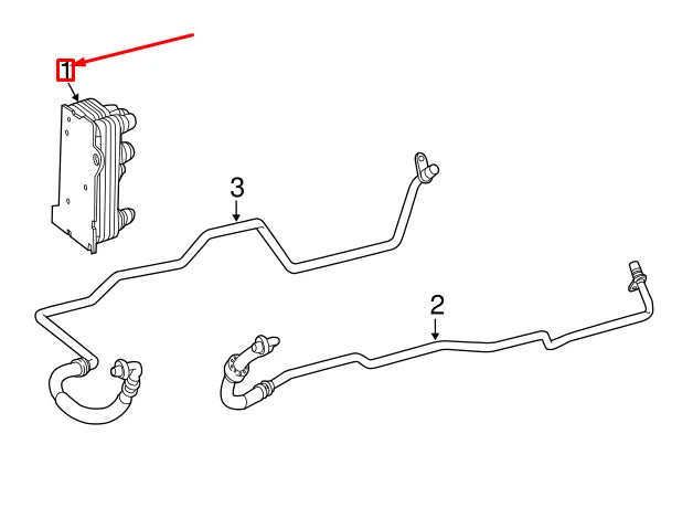 NEW MERCEDES-BENZ C W205 GEARBOX OIL COOLER A0995001900 ORIGINAL