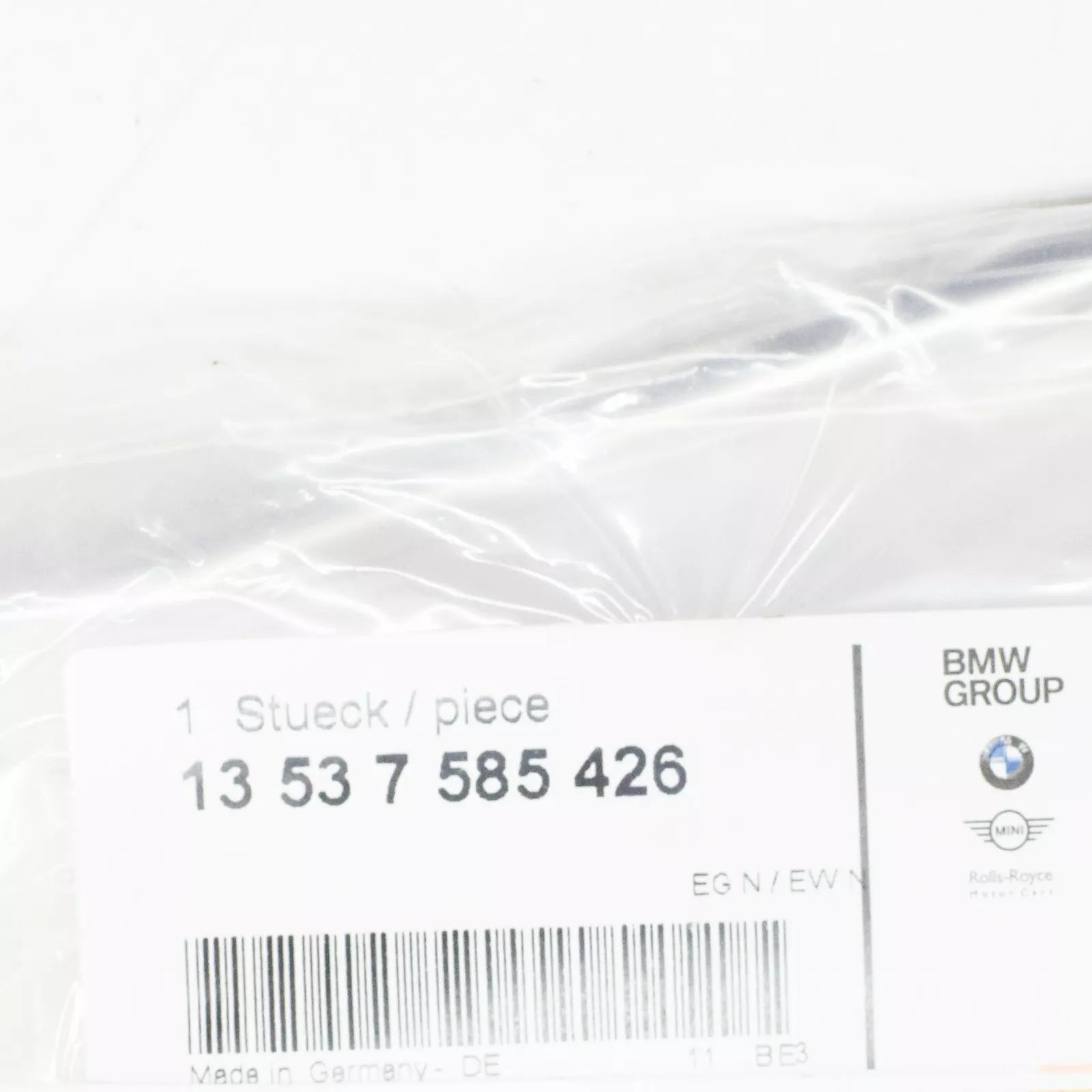 NEW BMW 2 CABRIO F23 FUEL INJECTION FUEL FEED PIPE 13537585426 7585426 ORIGINAL