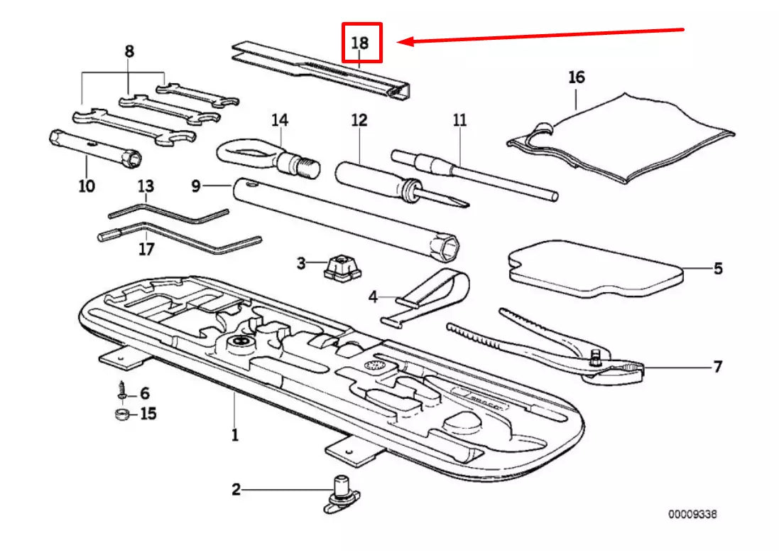 NEW BMW 3 E36 EMERGENCY MECHANISM PARKING LOCK 54628165663 8165663 ORIGINAL