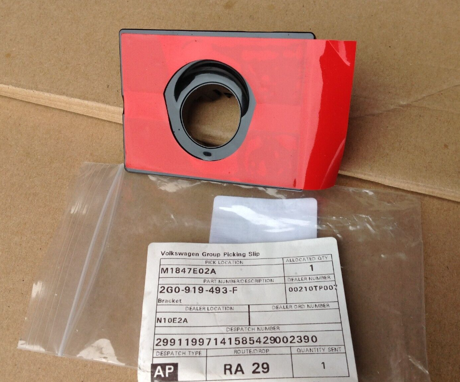 new vw polo aw mk6 front left parking sensor bracket 2g0919493f original