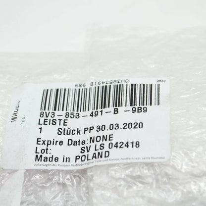 NEW AUDI A3 8V FRONT SILL TRIM STRIP 8V3853491B9B9