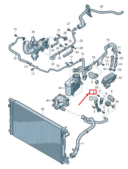 NEW AUDI A6 4A C8 ENGINE ADDITIONAL COOLANT PUMP BRACKET 4K0121305AH
