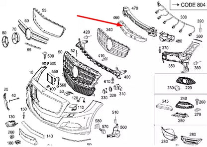 NEW MERCEDES-BENZ CLS C218 FRONT BUMPER ABSORBER FOAM A2188850037 2013 ORIGINAL