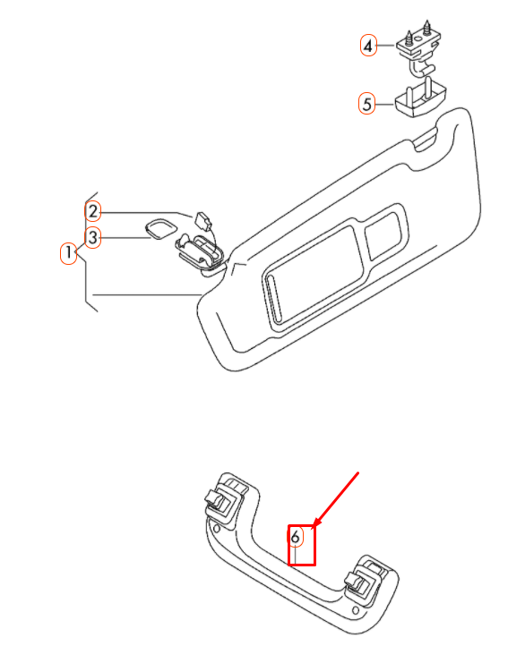 NEW AUDI A4 B8 REAR RIGHT ROOF FOLDING GRAB HANDLE 8R0857608DEP5 ORIGINAL