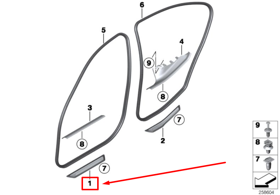 new bmw 3 gran turismo f34 front entrance cover 7289217 51477289217 original