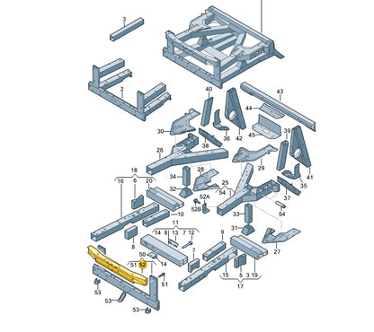 NEW AUDI R8 42 RADIATOR PANEL REINFORCEMENT UPPER SUPPORT 420805563E