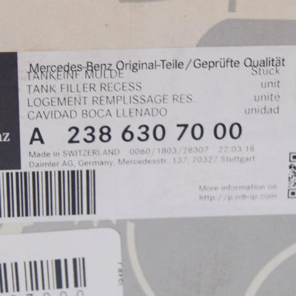 NEW MERCEDES-BENZ E COUPE C238 FUEL TANK FILLER RECESS A2386307000 ORIGINAL