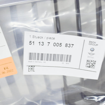 NEW BMW E39 SEDAN FRONT RADIATOR KIDNEY BLACK GRILLE LEFT 7005837 51137005837