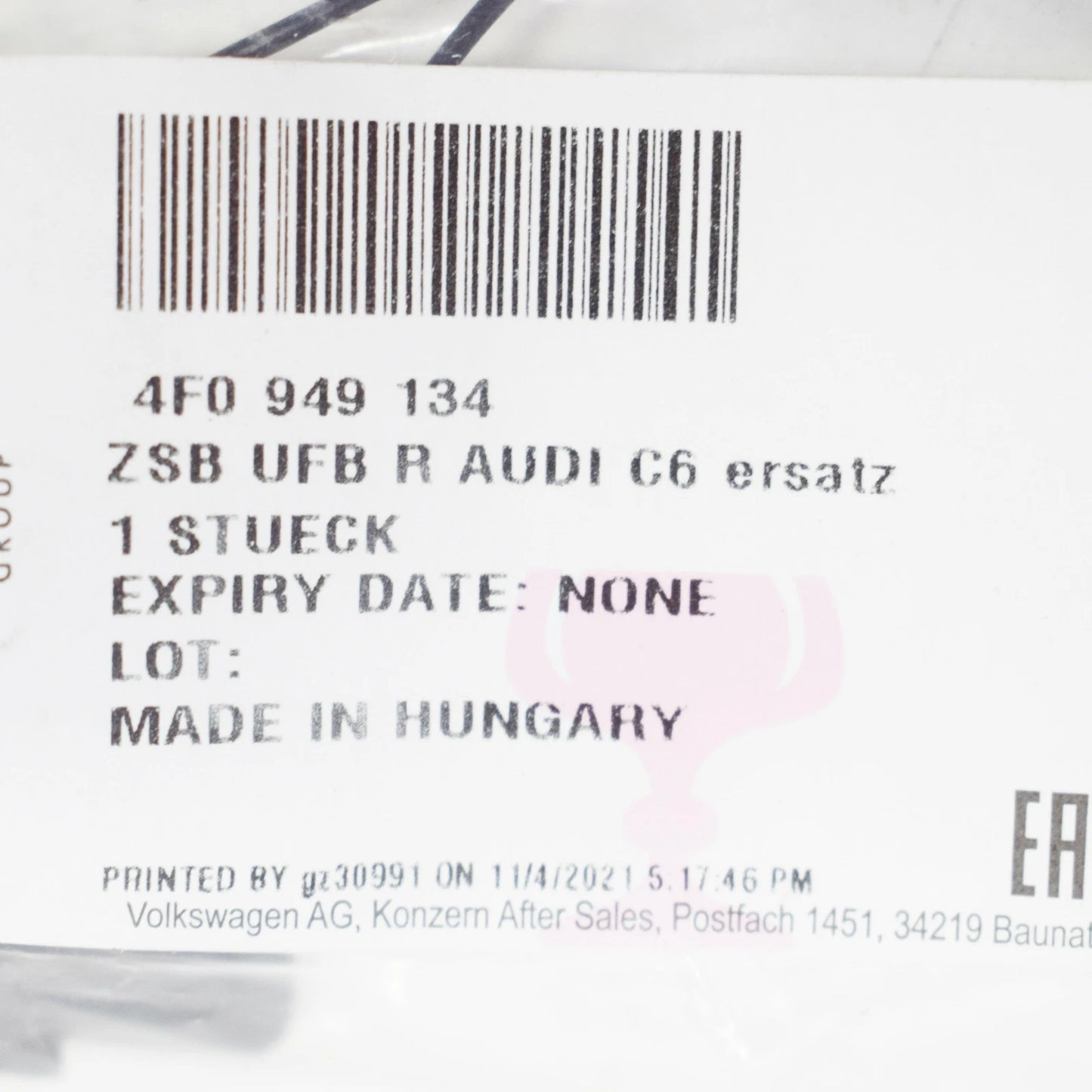 NEW AUDI A6 C6 FRONT RIGHT MIRROR TURN SIGNAL LIGHT ASSEMBLY 4F0949134