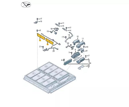 NEW VOLKSWAGEN ID.4 E21 BATTERY MODULE CONTROL UNIT 0Z1915140D ORIGINAL