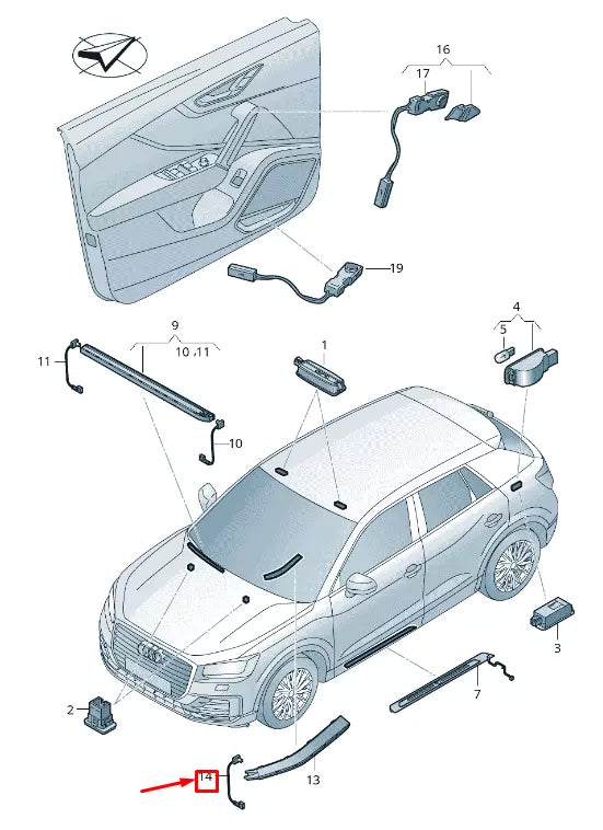 NEW AUDI Q2 GA LED MODULE 81A947356L