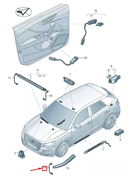 NEW AUDI Q2 GA LED MODULE 81A947356L