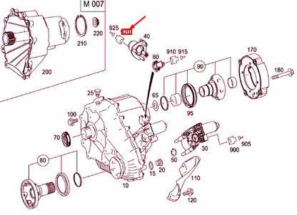 NEW MB ML W164 TRANSFER CASE SHIFTING MAGNET HOUSING A2115451328 ORIGINAL