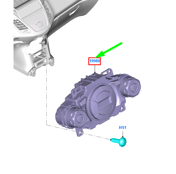 new ford fiesta mk6 heater control unit c1bt-18c612-bf 1935901 original