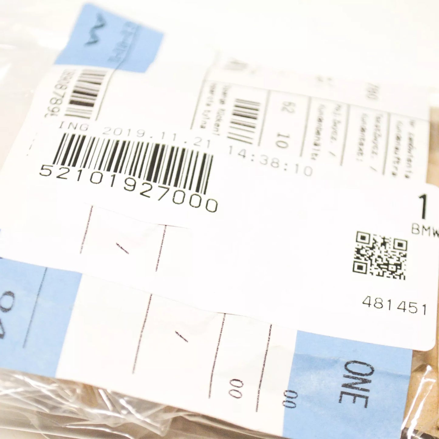 NEW BMW 6 E24 FRONT BACKREST M BADGE LOGO 52101927000 1927000 ORIGINAL