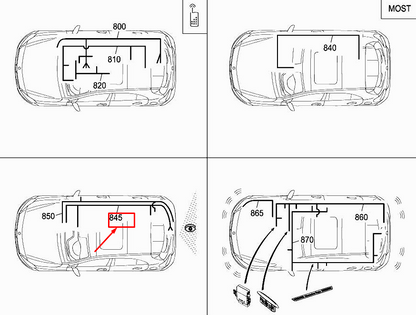 NEW MERCEDES-BENZ A W176 REAR-VIEW CAMERA WIRING HARNESS A1765407006 ORIGINAL