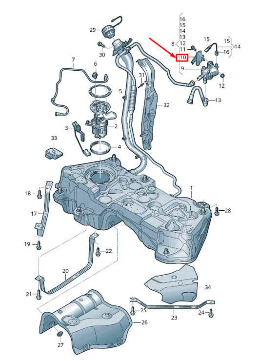 new audi q5 fy pressure regulator bracket 80a201171b original