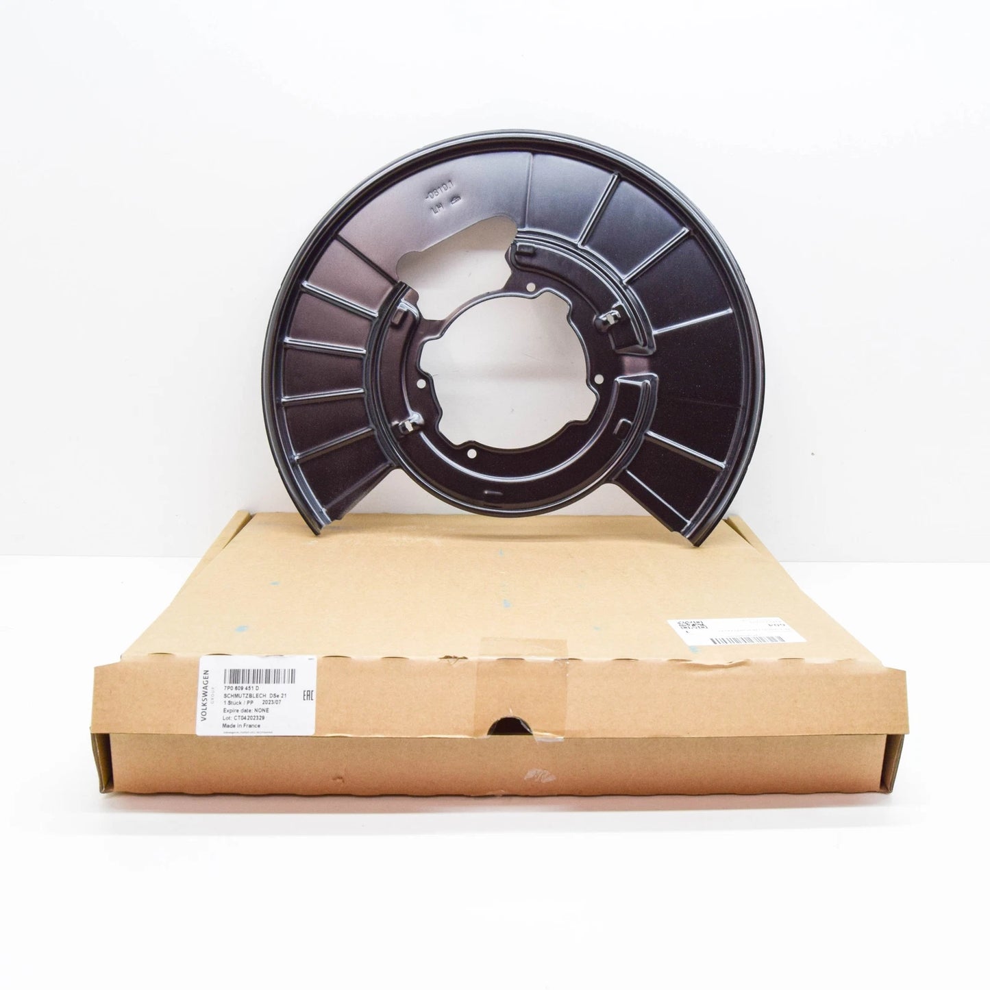 NEW VW TOUAREG 7P MK2 REAR LEFT EL. PARKING BRAKE BACK PLATE 7P0609451D ORIGINAL