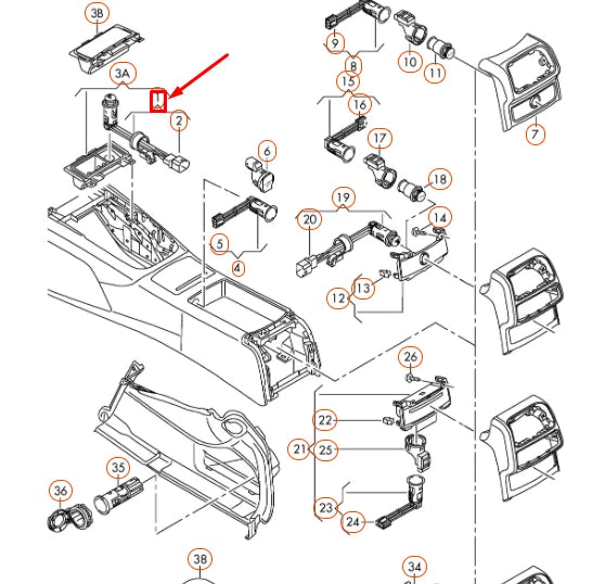 NEW AUDI A6 C7 FRONT CIGARETTE LIGHTER 4G0919303