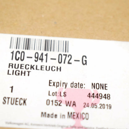 NEW VW BEETLE 1C REAR BUMPER RIGHT LOWER REVERSING LIGHT 1C0941072G