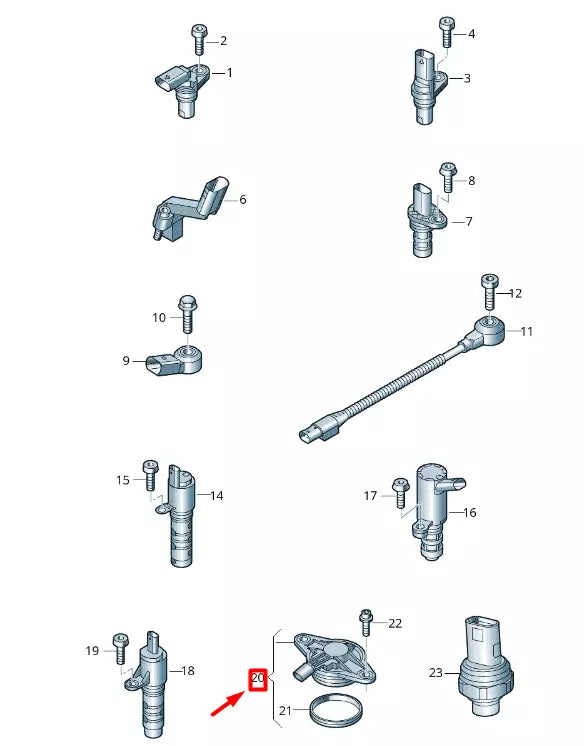 NEW VOLKSWAGEN T-ROC A11 SOLENOID VALVE 04E906423B