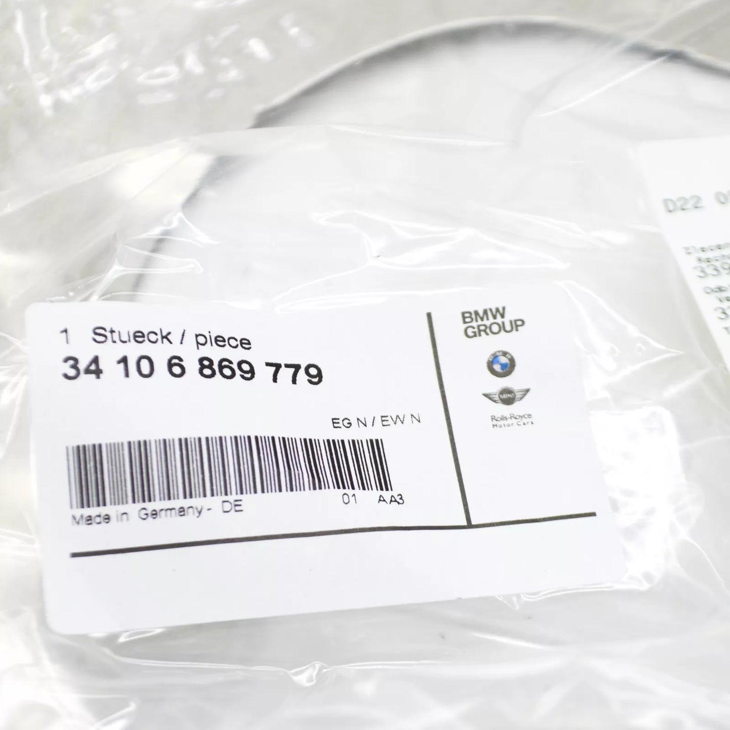 NEW BMW 1 F40 FRONT LEFT BRAKE DISC PROTECTION PLATE 34106869779 ORIGINAL