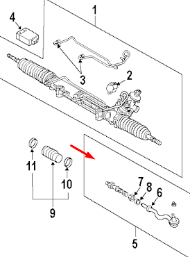new bmw x3 e83 steering gear outer tie rod end link 32303418202 original